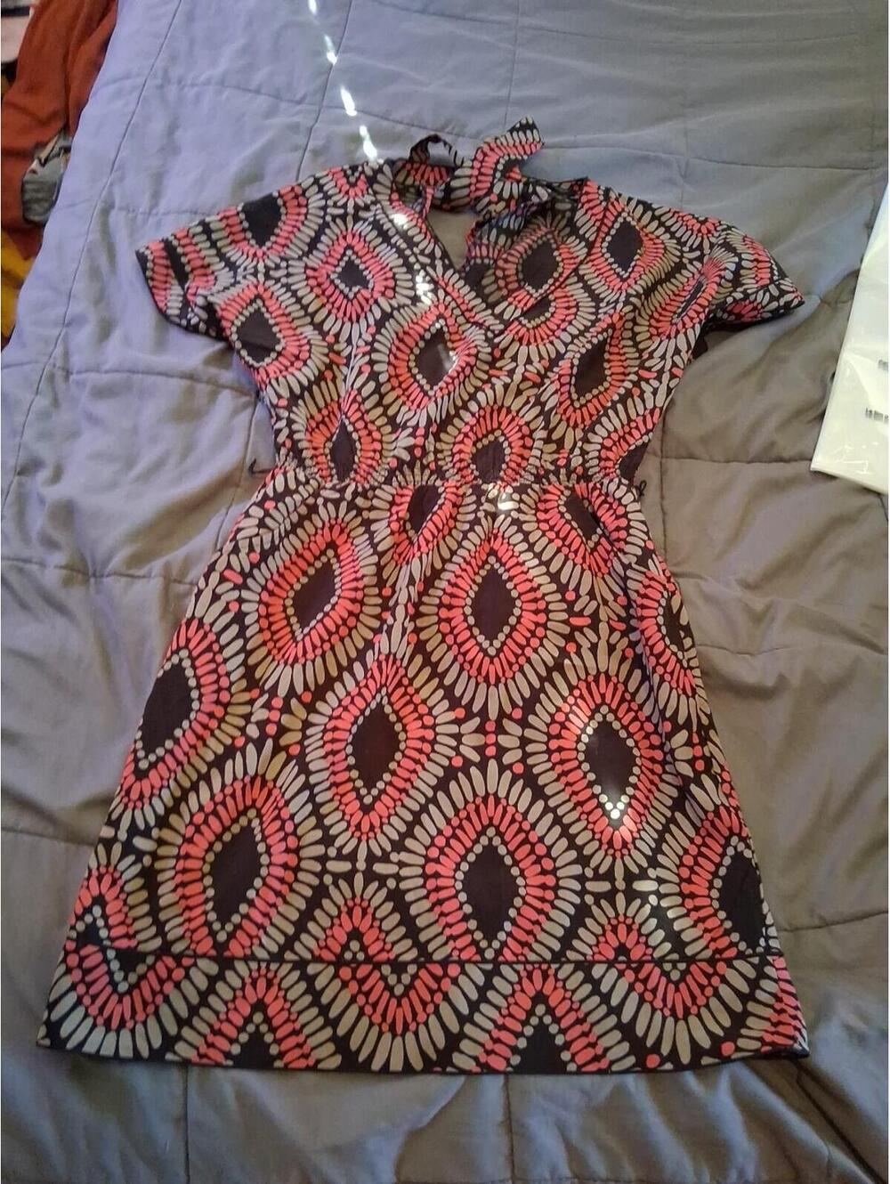 Banana Rebublic Dress Size 4 With Belt, Brown, Orange, Taupe A2